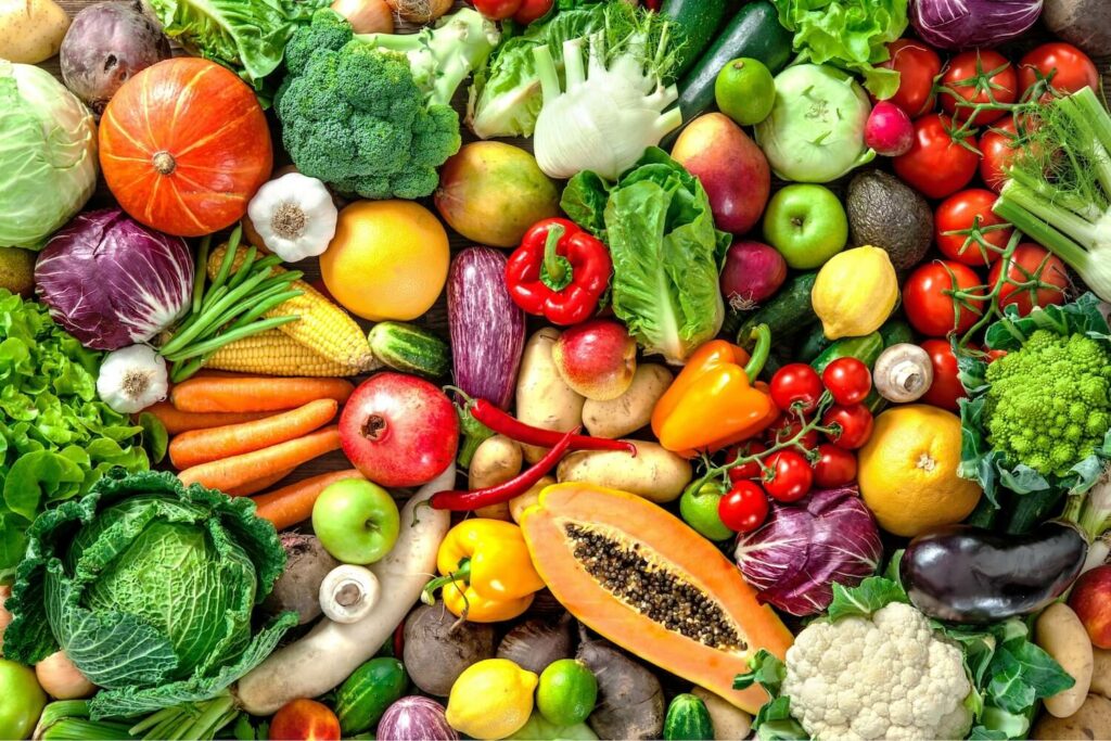 Frisches Obst und Gemüse